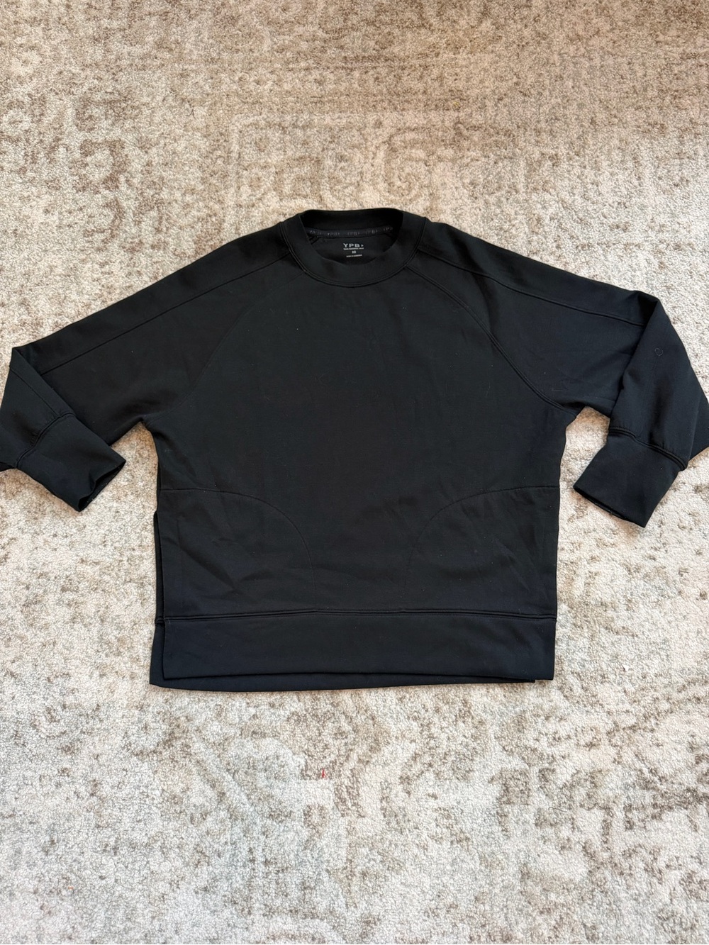 YPB Women’s Black Performance Crewneck Sweatshirt XS